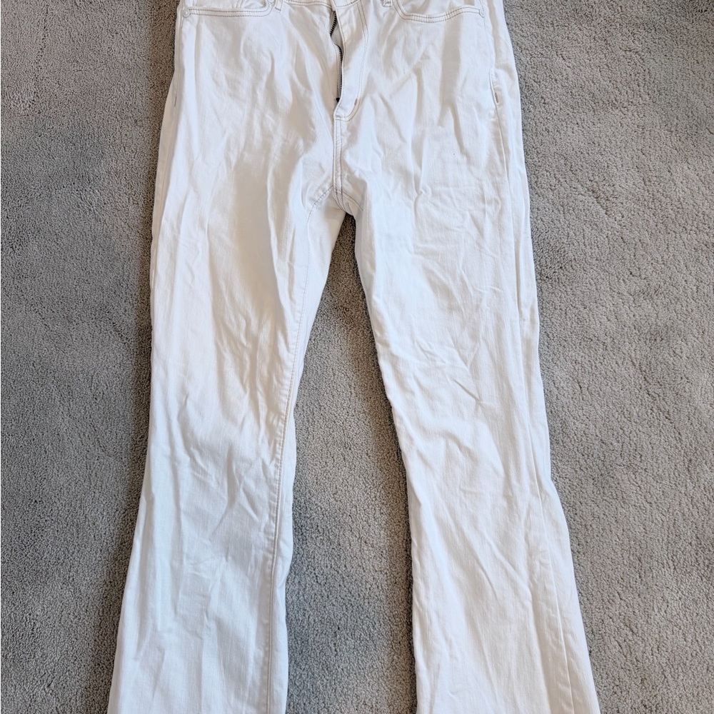 LOFT Women's High Rise Jeans - White